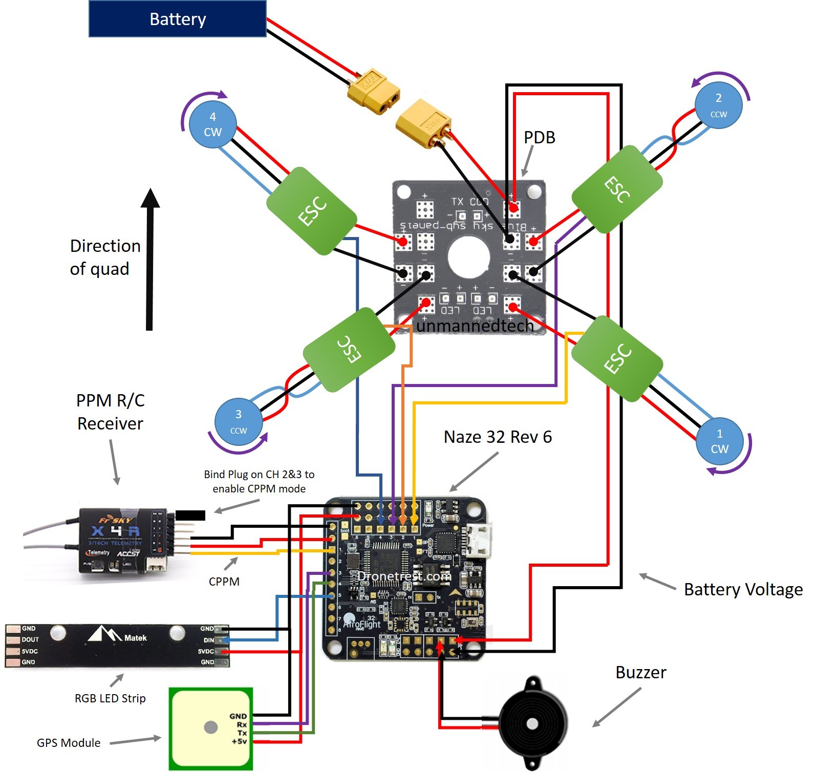 naze32 - FPV Drone und Copter Luftaufnahmen dji phantom naza wiring diagram 